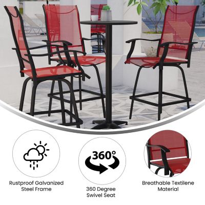 Image showing  30 in. Outdoor Patio Bar Stools, 2-Pack