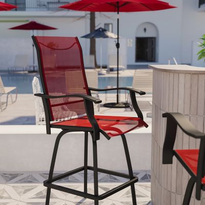 Image showing  30 in. Outdoor Patio Bar Stools, 2-Pack