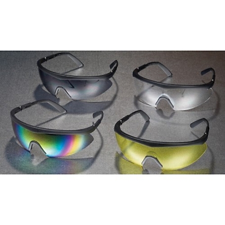 Mutual Industries Shark Black Frame Glasses, 12 pk., Clear