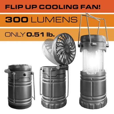 Image showing  Power Fan Lantern - 300 Lumen LED with Flip-Up Fan (3-Pack)