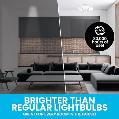 Image showing  HexBulb 6 Panel Adjustable Shop Light - E26 Socket Compatible