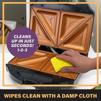 Image showing 5 th Gotham Steel Ti-Ceramic Nonstick Panini Press Sandwich Maker