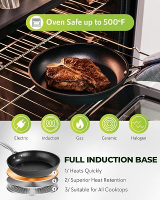 Image showing  Armor Max 2x Hard Anodized 10 in. Frying Pan in Black