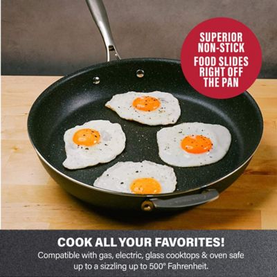 Image showing  14 in. Aluminum Skillet with Helper Handle
