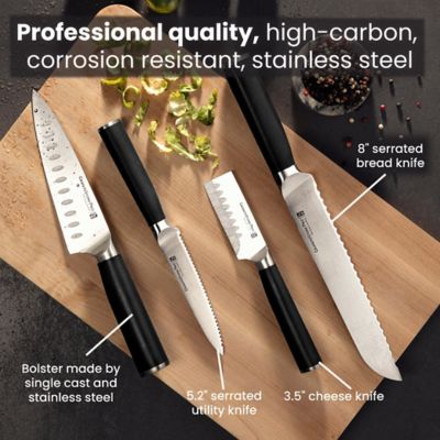 Image showing  Nutri Blade Pro 14-Piece Stainless Steel Knife Set Block