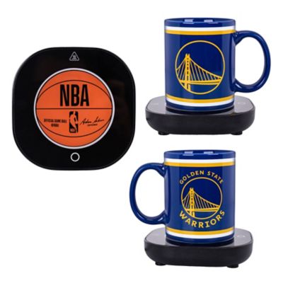 Uncanny Brands NBA Golden State Warriors Logo Mug Warmer with Mug - Keeps Your Favorite Beverage Warm - Auto Shut On/Off