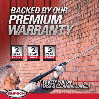 Image showing 6 th SIMPSON 3,400 PSI 2.5 GPM Gas Cold Water MegaShot Series Pressure Washer