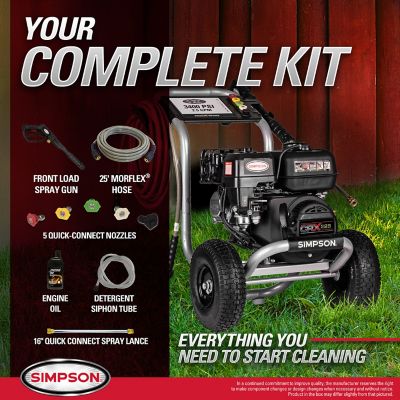 Image showing 7 th SIMPSON 3,400 PSI 2.5 GPM Gas Cold Water MegaShot Series Pressure Washer