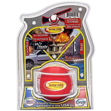 ELIDE FIRE 4 In. Self Activating Fire Extinguisher Ball, ELY4 at