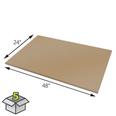 Image showing  Multiwall Polycarbonate Sheet 24 in. x 48 in. 5 Sheet, Bronze, 193179