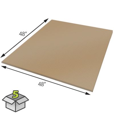 Image showing  Multiwall Polycarbonate Sheet 48 in. x 48 in. 5 Sheet, Bronze, 193180