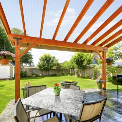 Image showing  Corrugated PVC Panel, 0.032 - 26 in. x 72 in., 10-Pack, Blue