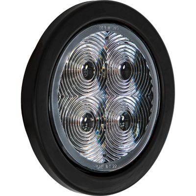 Image showing  4 in. Round Recessed Strobe with Amber LEDs and Clear Lens
