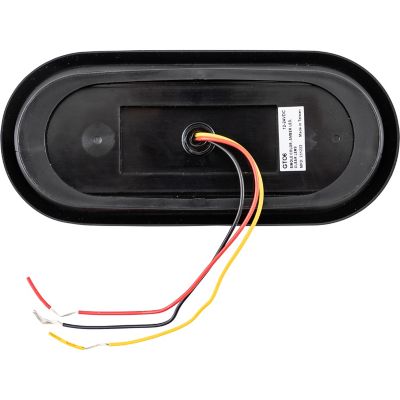 Image showing  6 in. Oval Strobe Light with Amber LEDs/Lens and 9 Flash Patterns