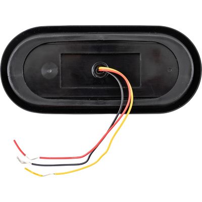 Image showing  6 in. Oval Strobe Light with Amber LEDs and 9 Flash Patterns