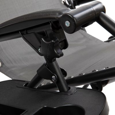 Image showing 9 th Flash Furniture Adjustable Folding Mesh Zero Gravity Reclining Lounge Chair with Pillow & Cup Holder Tray, Set of 2, Gray