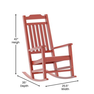 Image showing  Winston All-Weather Faux Wood Patio Rocking Chairs, 2-Pack