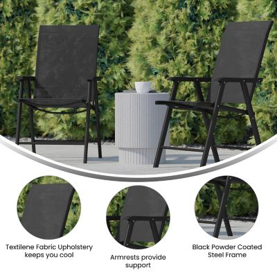Image showing  Paladin Outdoor Folding Patio Sling Chair (2 Pack)
