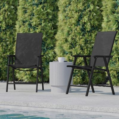Image showing  Paladin Outdoor Folding Patio Sling Chair (2 Pack)