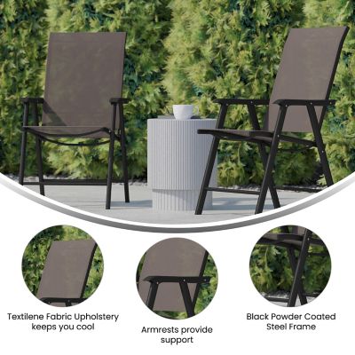 Image showing  Paladin Outdoor Folding Patio Sling Chair (2 Pack)