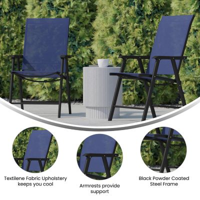 Image showing  Paladin Outdoor Folding Patio Sling Chair (2 Pack)