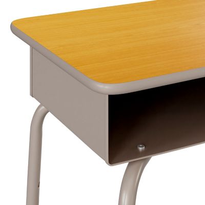 Image showing 6 th Flash Furniture Student Desk with Open Front Metal Book Box