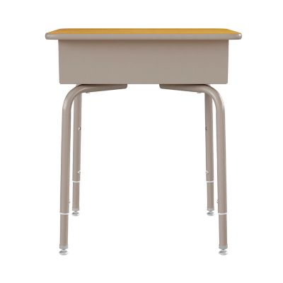 Image showing 7 th Flash Furniture Student Desk with Open Front Metal Book Box