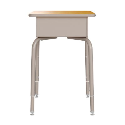Image showing 8 th Flash Furniture Student Desk with Open Front Metal Book Box