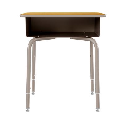 Image showing 9 th Flash Furniture Student Desk with Open Front Metal Book Box