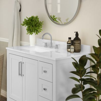 Image showing  Bathroom Vanity with Sink, Open Storage, and Storage Drawers