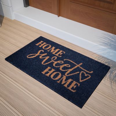 Flash Furniture Harbold 18 in. x 30 in. Indoor/Outdoor Coir Doormat with Home Sweet Home Message and Non-Slip Backing