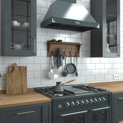 Image showing 3 th Flash Furniture Wall Mounted Storage Rack with Upper Shelf and Storage Hooks