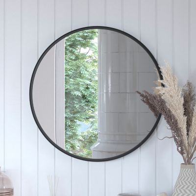 Image showing  Wall Mount Accent Wall Mirror with Metal Frame