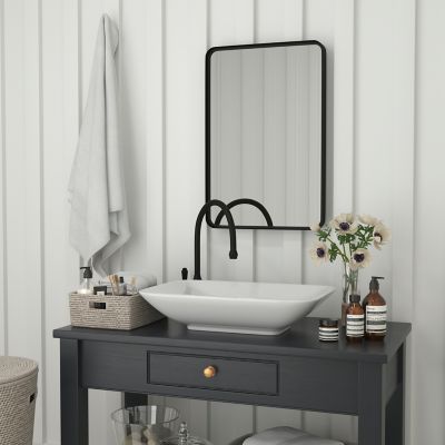 Image showing  Wall Mount Wall Mirror with Metal Frame