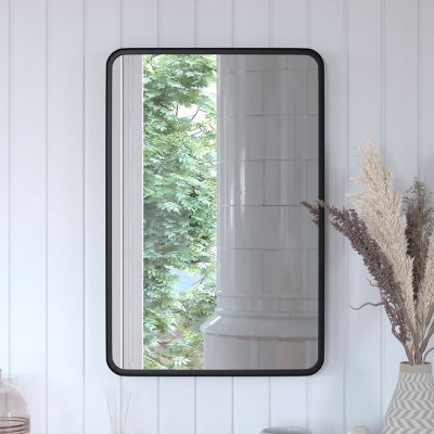 Image showing  Wall Mount Wall Mirror with Metal Frame