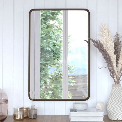 Image showing  Wall Mount Wall Mirror with Metal Frame