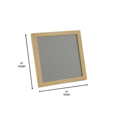 Image showing 5 th Flash Furniture Wood Frame Letter Board with 389 PP Letters and Canvas Carry Bag