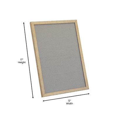 Image showing 5 th Flash Furniture Wood Frame Letter Board with 389 PP Letters and Canvas Carry Bag