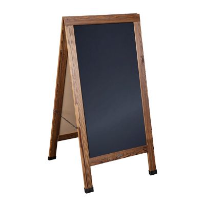 Flash Furniture Wood A-Frame Magnetic Chalkboard Set-Markers, Stencils, and Magnets, HGWA-CB-4824-TORCH-GG