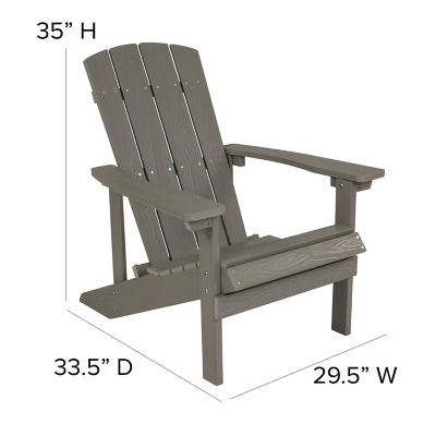 Image showing  Charlestown Commercial All-Weather Poly Resin Wood Adirondack Chair