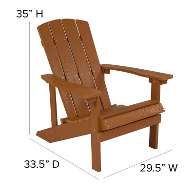 Image showing  Charlestown Commercial All-Weather Poly Resin Wood Adirondack Chair