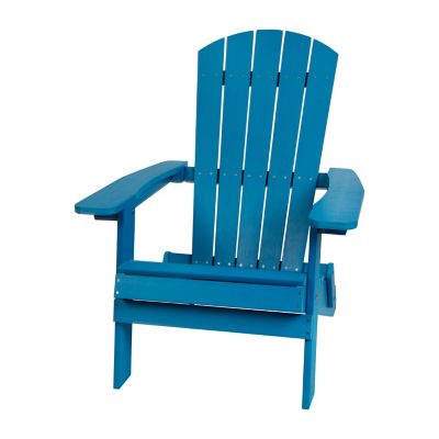Image showing  Charlestown All-Weather Poly Resin Indoor/Outdoor Folding Adirondack Chair