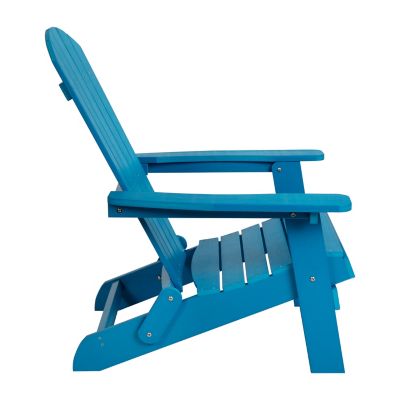 Image showing 7 th Flash Furniture Charlestown All-Weather Poly Resin Indoor/Outdoor Folding Adirondack Chair