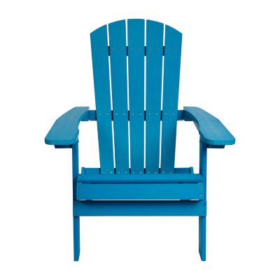 Image showing 8 th Flash Furniture Charlestown All-Weather Poly Resin Indoor/Outdoor Folding Adirondack Chair