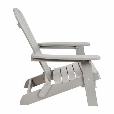 Image showing 7 th Flash Furniture Charlestown All-Weather Poly Resin Indoor/Outdoor Folding Adirondack Chair