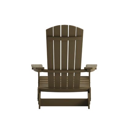 Image showing 6 th Flash Furniture Charlestown All-Weather Poly Resin Indoor/Outdoor Folding Adirondack Chair