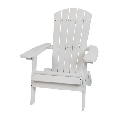 Image showing  Charlestown All-Weather Poly Resin Indoor/Outdoor Folding Adirondack Chair