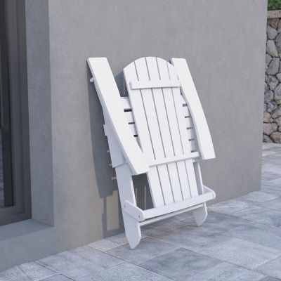 Image showing  Charlestown All-Weather Poly Resin Indoor/Outdoor Folding Adirondack Chair