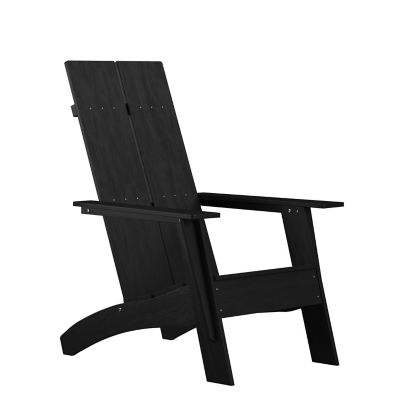 Flash Furniture Sawyer Modern All-Weather Poly Resin Wood Adirondack Chair