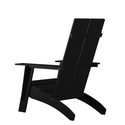Image showing 4 th Flash Furniture Sawyer Modern All-Weather Poly Resin Wood Adirondack Chair